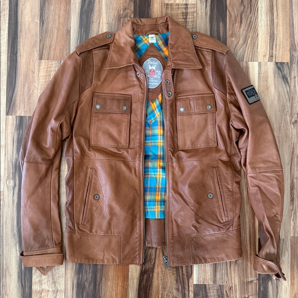 Men's Brown Leather Jacket